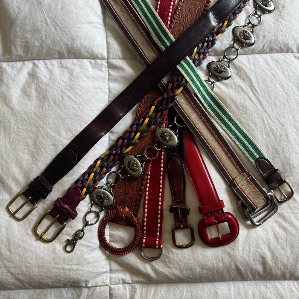 Women’s Multi-Color Belt Collection of 9! Banana Republic